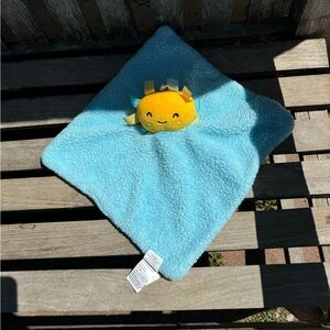 baby lovey security blanket yellow blue sun 10.5” Babies Plush Toy